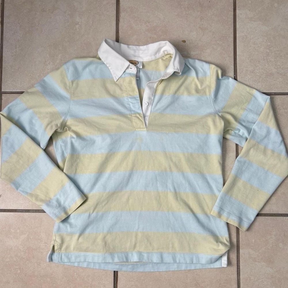 Talbots Pastel Striped Polo Shirt